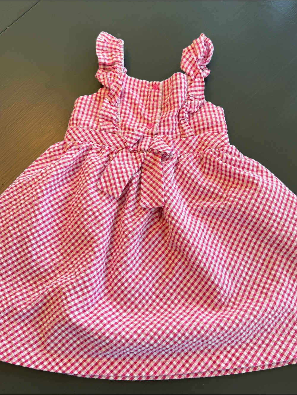 Blueberi Boulevard Pink Gingham Strawberry Pocket Sundress Sz 3T - Picture 5 of 6